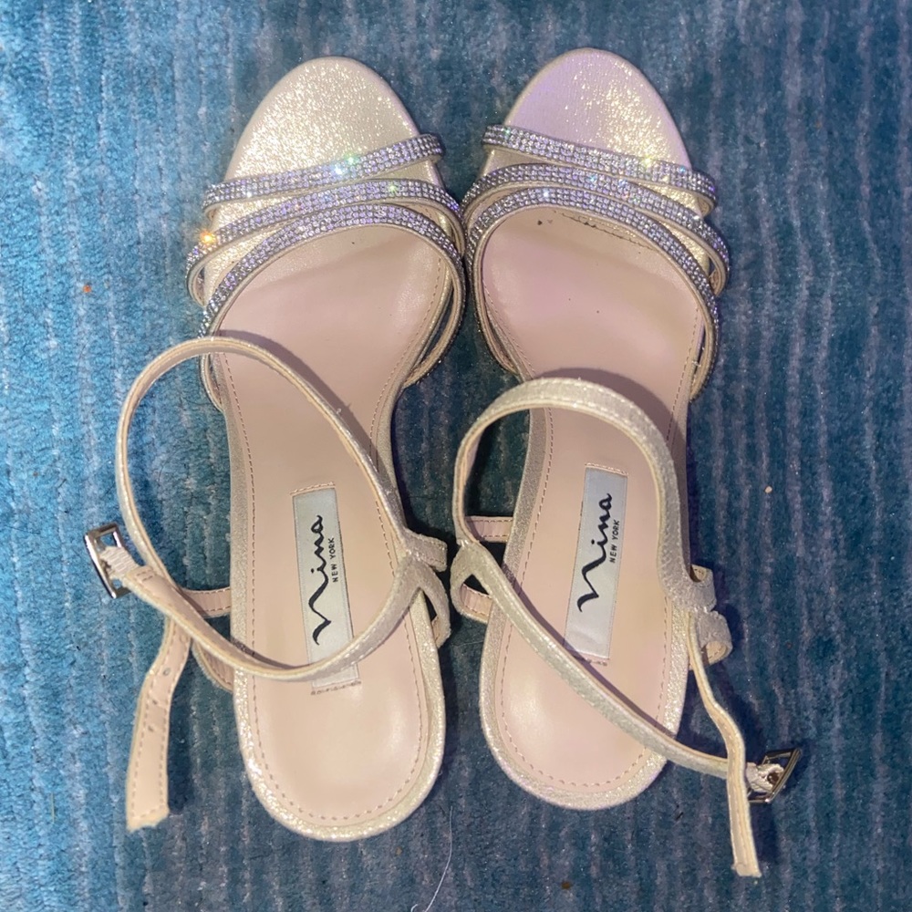 Nina 3 Inch Bedazzled Heels